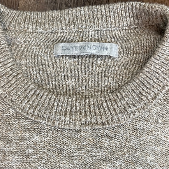 Outerknown Hemisphere oatmeal Crewneck Sweater M - Picture 7 of 8
